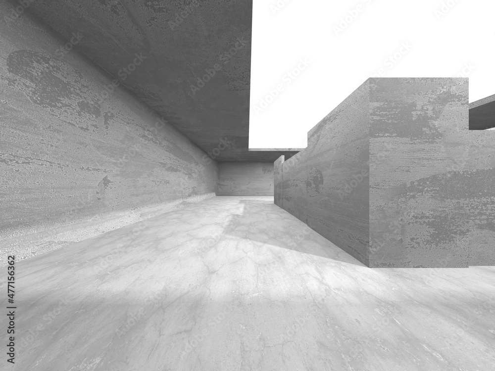 Abstract architecture interior background. Empty concrete room Abstract architecture interior background. Empty concrete room