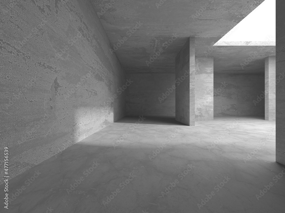 Abstract architecture background. Empty rough concrete interior Abstract architecture background. Empty rough concrete interior