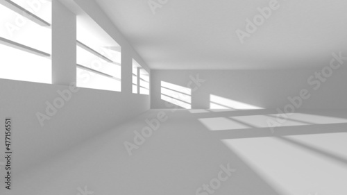 White Modern Background. Abstract Building Concept