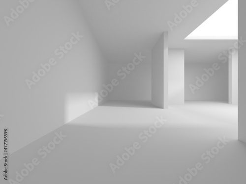 White Modern Background. Abstract Building Concept