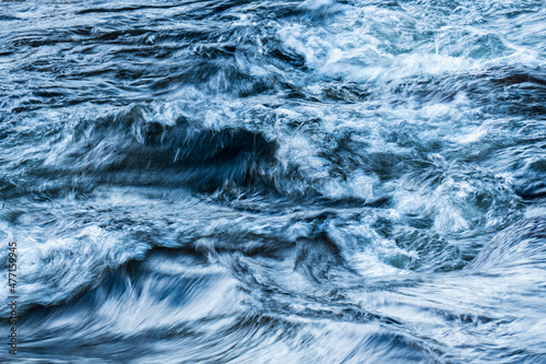 Strong river current