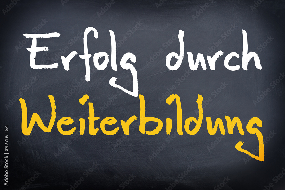 Fototapeta premium Erfolg durch Weiterbildung