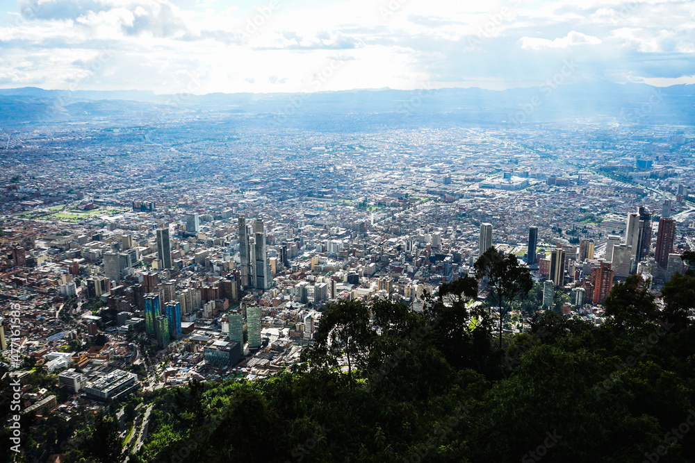 Blick auf Bogotá vom Berg Monserrate