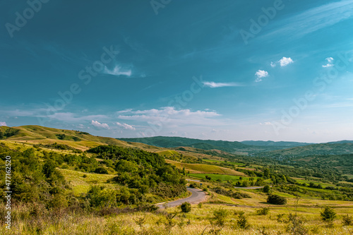 The valley - Chiojdului valley, Pietriceaua, Chiojd village area, Buzau county, Siriu mountains, Romania, photo