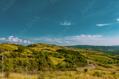 The valley - Chiojdului valley, Pietriceaua, Chiojd village area, Buzau county, Siriu mountains, Romania, photo