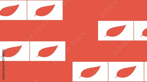 art of leaf shape on abstract dark background