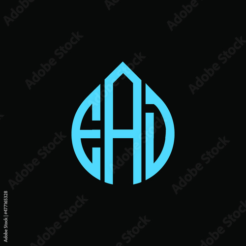 EAD letter logo design on black background. 
EAD circle letter logo design with ellipse shape.
EAD creative initials letter logo concept.EAD logo vector. 