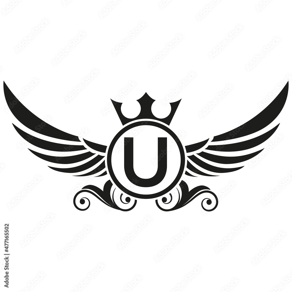 wings logo, Eagle Bird abstract Logo design vector And U Logotype, Transportation Concept wings logo, Eagle Bird abstract Logo design vector And U Logotype, Transportation Concept