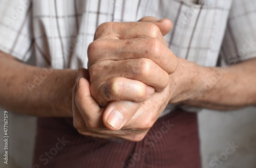 Canvas Print Clasped hands