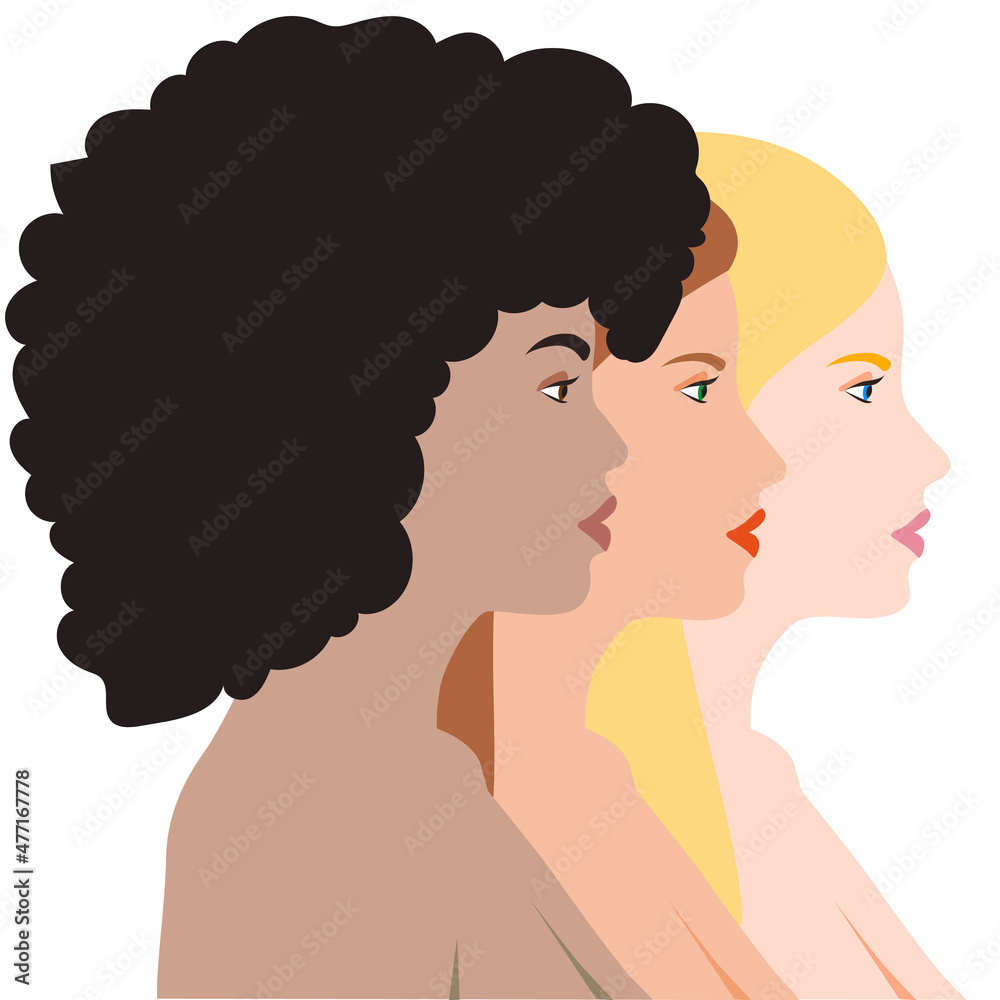 Woman diversity skins