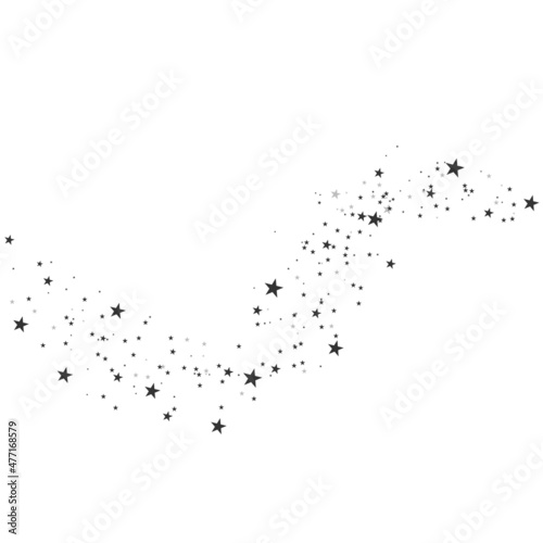 Pattern with stars trail, meteoroid comet asteroid