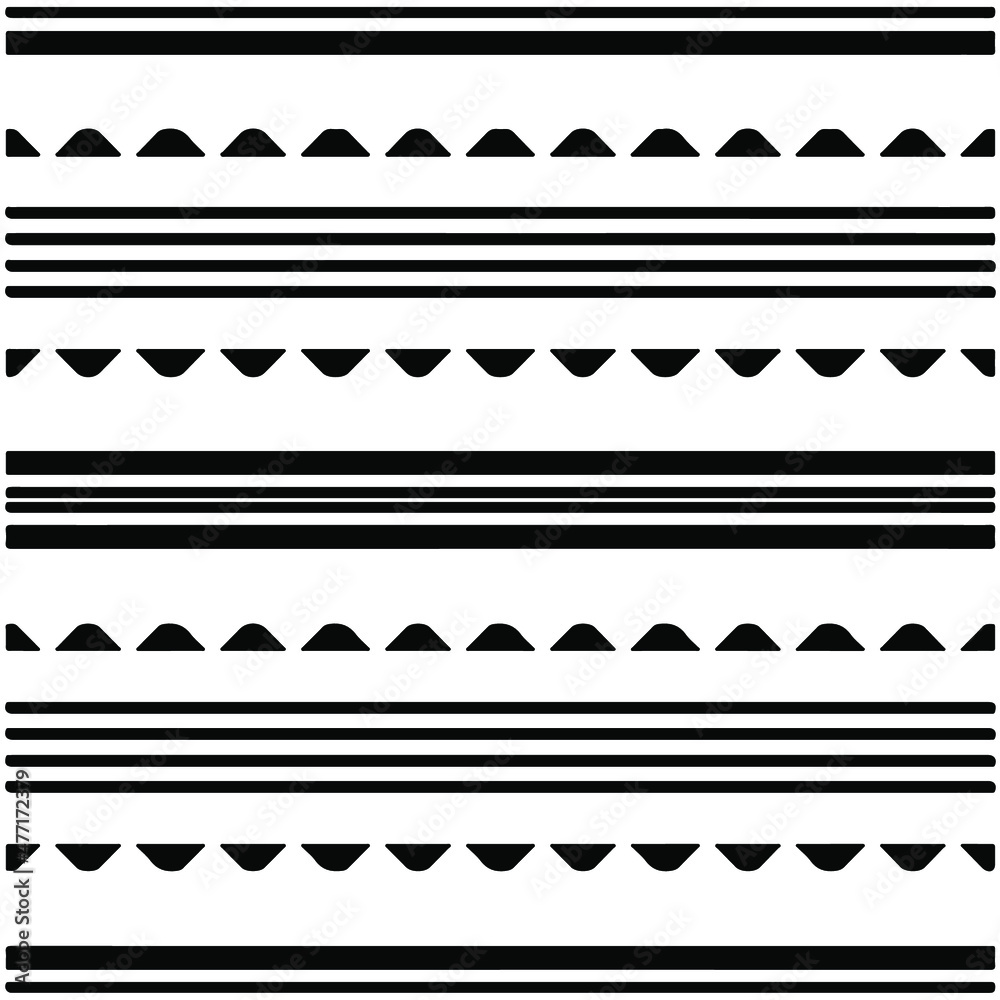 Seamless ethnic pattern color black and white.Can be used in fabric design for clothes, accessories; decorative paper, wrapping, background, wallpaper, Vector illustration. Seamless ethnic pattern color black and white.Can be used in fabric design for clothes, accessories; decorative paper, wrapping, background, wallpaper, Vector illustration.