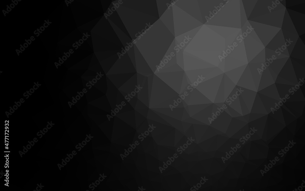 Dark Silver, Gray vector polygonal pattern. Dark Silver, Gray vector polygonal pattern.
