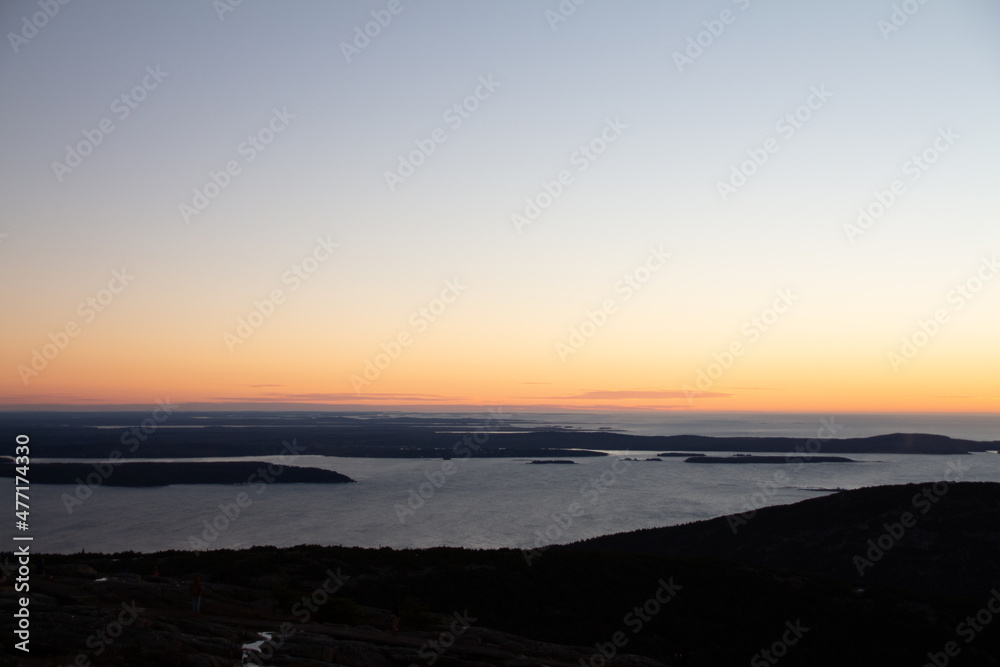 sunrise over the mountains