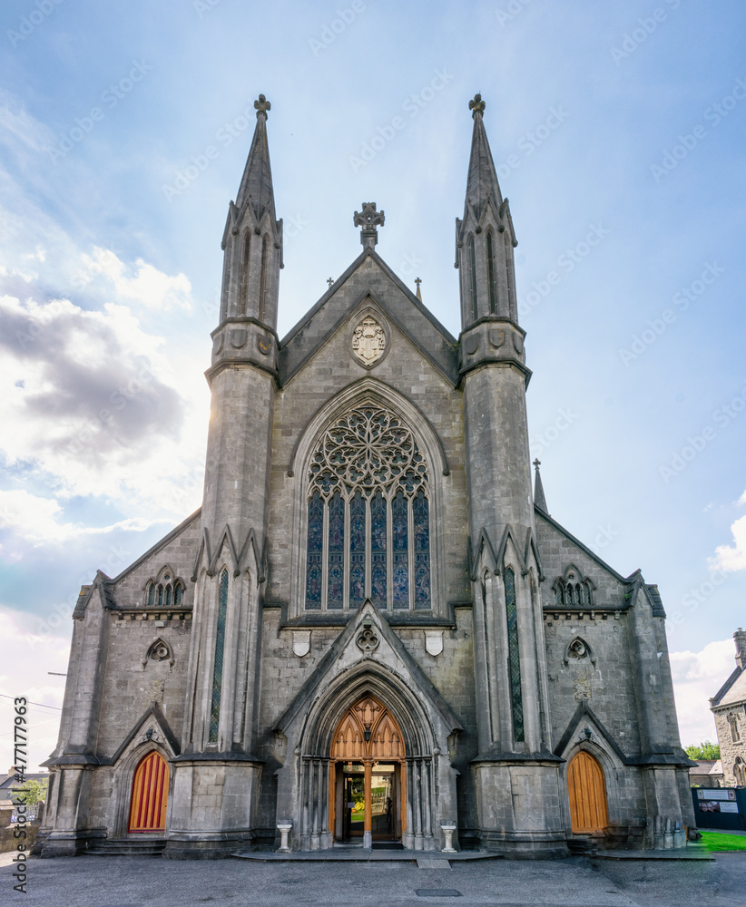 Fototapeta premium Ancient Irish Catholic Church Exterior