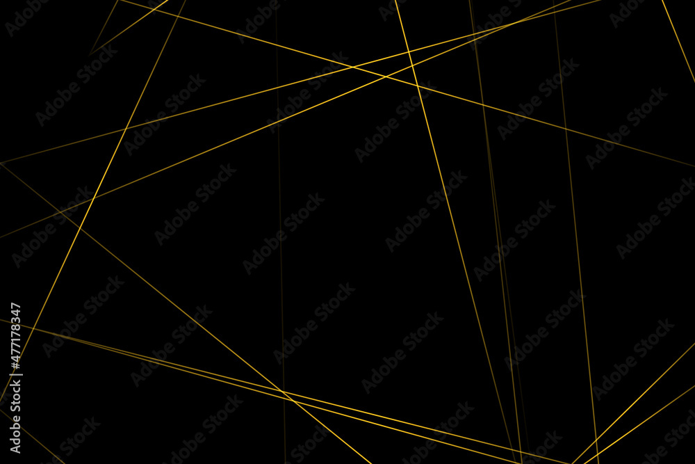 Fototapeta premium Abstract black with gold lines, triangles background modern design. Vector illustration EPS 10.