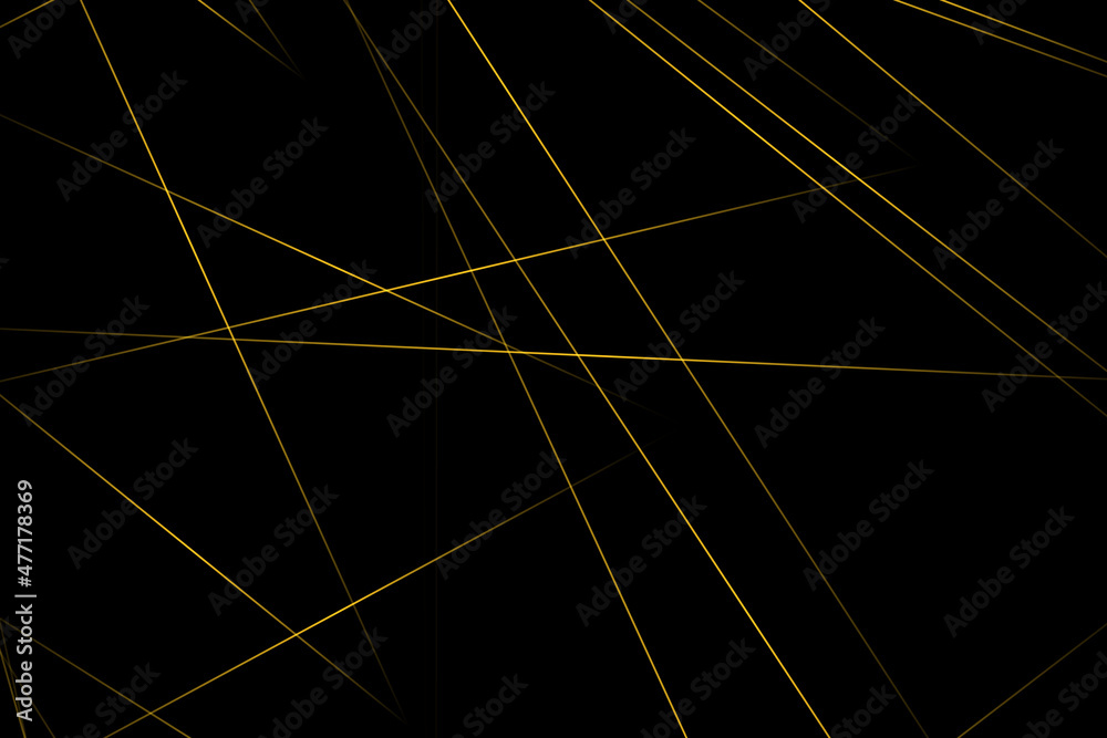Fototapeta premium Abstract black with gold lines, triangles background modern design. Vector illustration EPS 10.