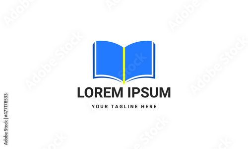 Book logo vector design template