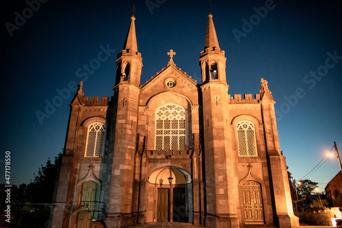 Ancient Irish Catholic Church Exterior 