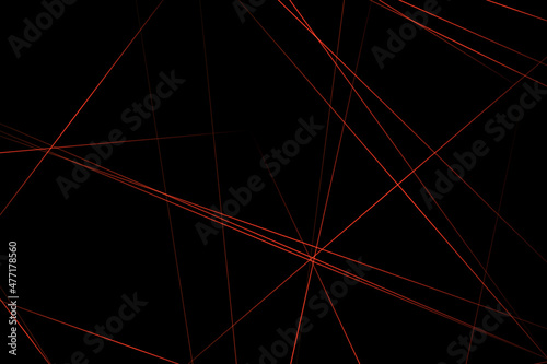 Abstract black with red lines  triangles background modern design. Vector illustration EPS 10.