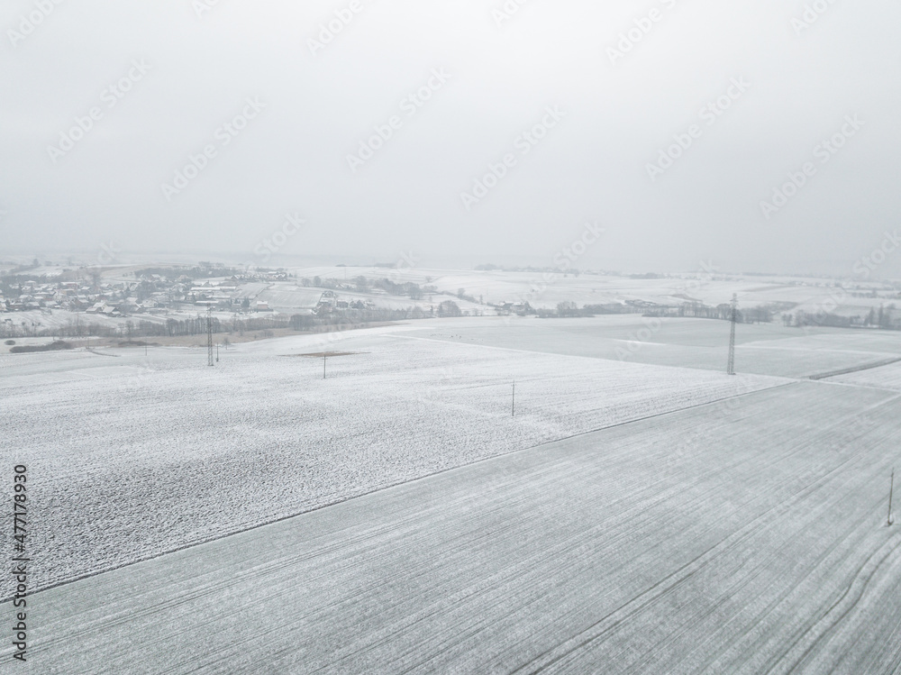 Obraz na płótnie Zima krajobraz w salonie
