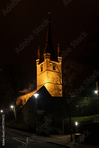 Kirche bei Nacht, Gothischer Baustil