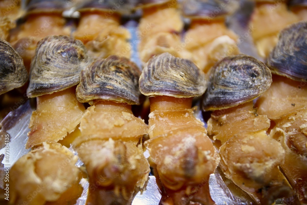 Chinese dried food is named dried abalone. Chinese dried food is named dried abalone.