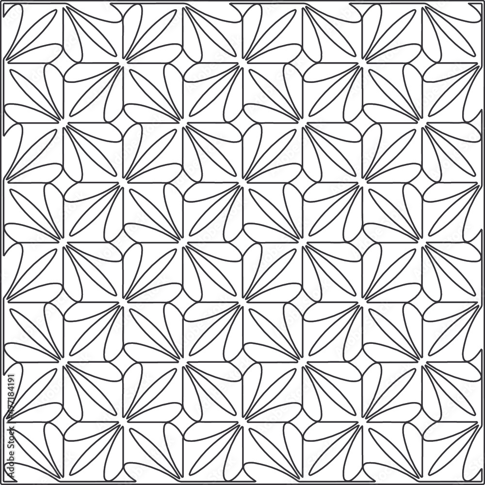 Vector pattern with symmetrical elements . Repeating geometric tiles from striped elements.Monochrome stylish texture.Black and
white pattern for wallpapers and backgrounds.
Vector pattern with symmetrical elements . Repeating geometric tiles from striped elements.Monochrome stylish texture.Black and
white pattern for wallpapers and backgrounds.