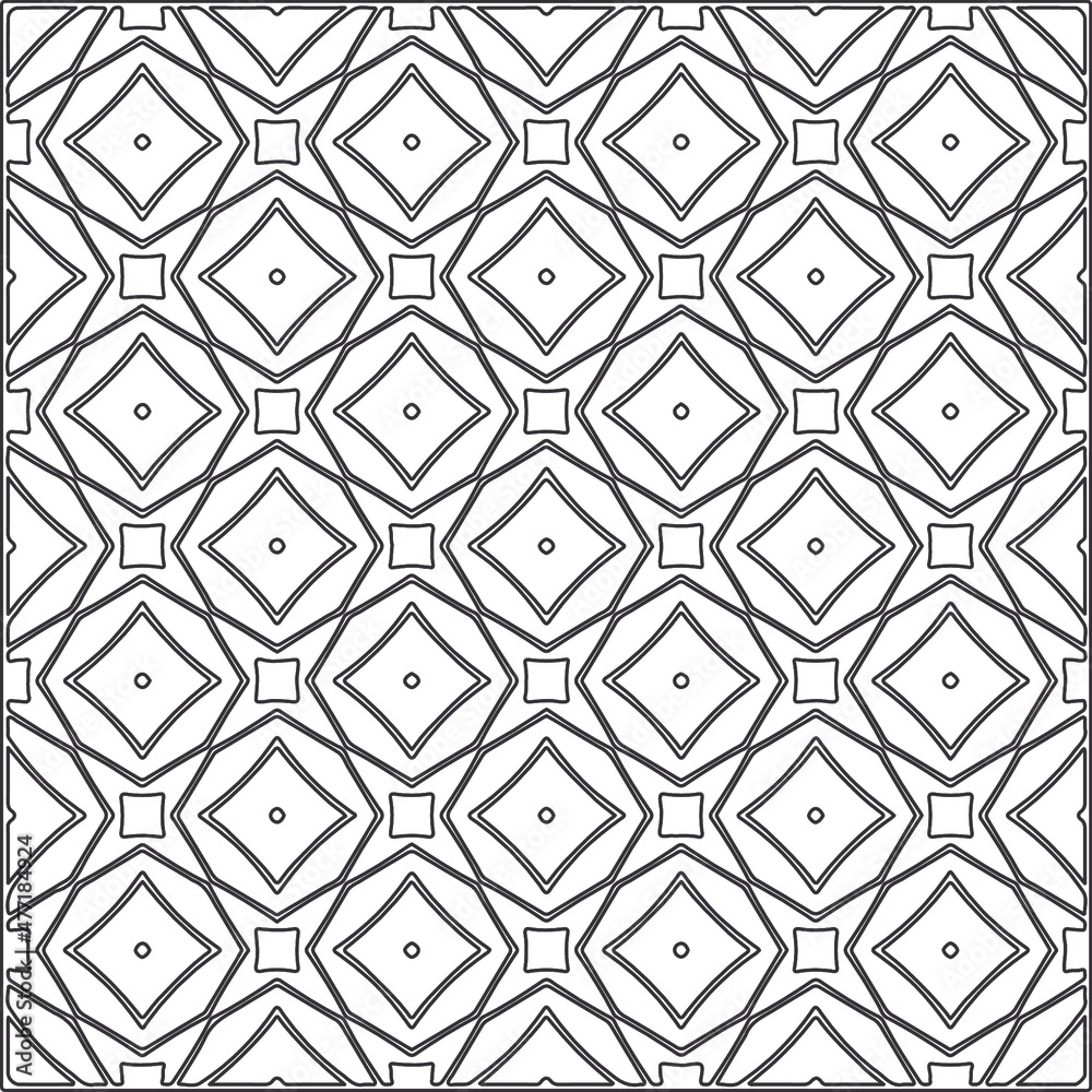 Vector pattern with symmetrical elements . Repeating geometric tiles from striped elements.Monochrome stylish texture.Black and
white pattern for wallpapers and backgrounds.
Vector pattern with symmetrical elements . Repeating geometric tiles from striped elements.Monochrome stylish texture.Black and
white pattern for wallpapers and backgrounds.