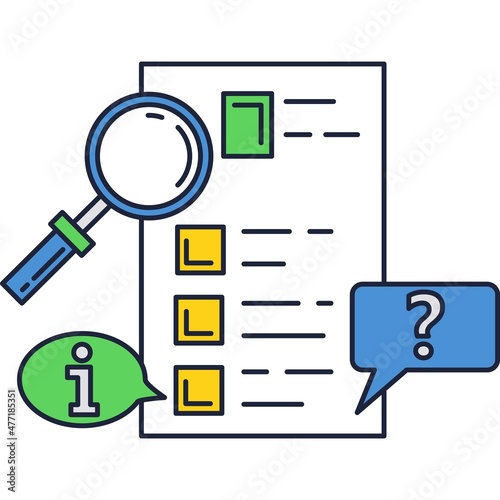 FAQ mobile phone service vector icon isolated