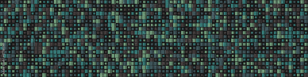 Fototapeta premium Abstract Geometric Pattern generative computational art illustration