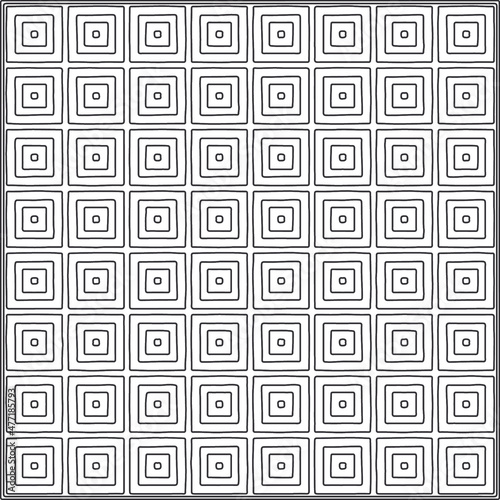  Vector pattern with symmetrical elements . Repeating geometric tiles from striped elements.Monochrome stylish texture.Black and white pattern for wallpapers and backgrounds.