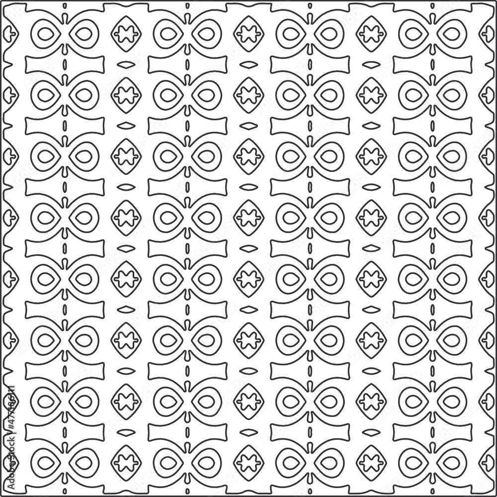 
Vector pattern with symmetrical elements . Repeating geometric tiles from striped elements.Monochrome stylish texture.Black and 
white pattern for wallpapers and backgrounds.