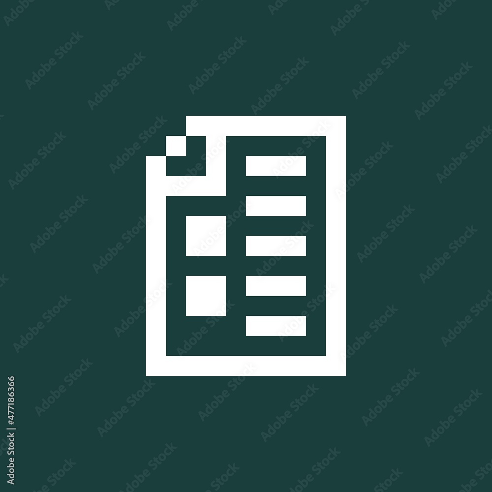 Paper icon pixel art. Draw a picture on the blackboard. Vector illustration. Paper icon pixel art. Draw a picture on the blackboard. Vector illustration.
