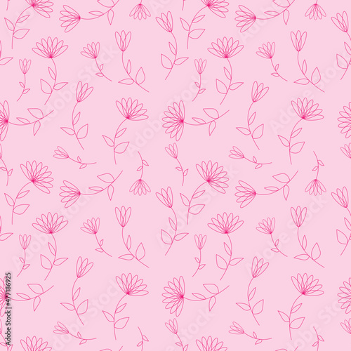 seamless pattern with leaves