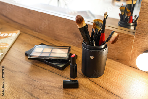 Makeup brushes and decorati...