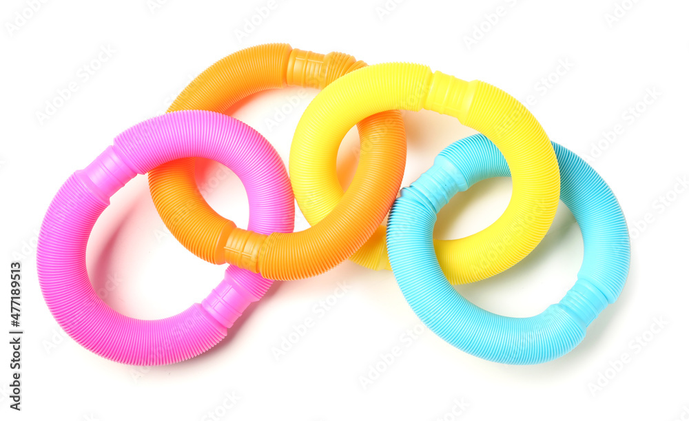 Pop Tubes on white background Pop Tubes on white background