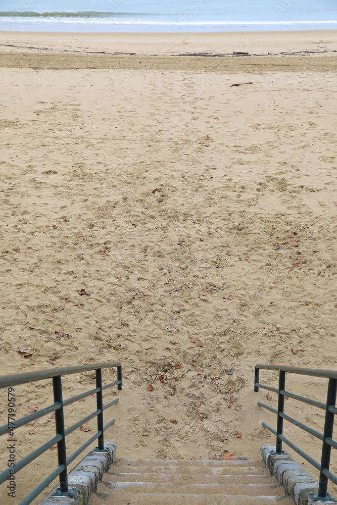 san juan de luz playa escaleras paseo marítimo pueblo vasco francés francia 4M0A9474-as21 san juan de luz playa escaleras paseo marítimo pueblo vasco francés francia 4M0A9474-as21