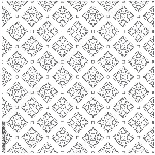 Vector pattern with symmetrical elements . Repeating geometric tiles from striped elements.Monochrome stylish texture.Black and 
white pattern for wallpapers and backgrounds.
