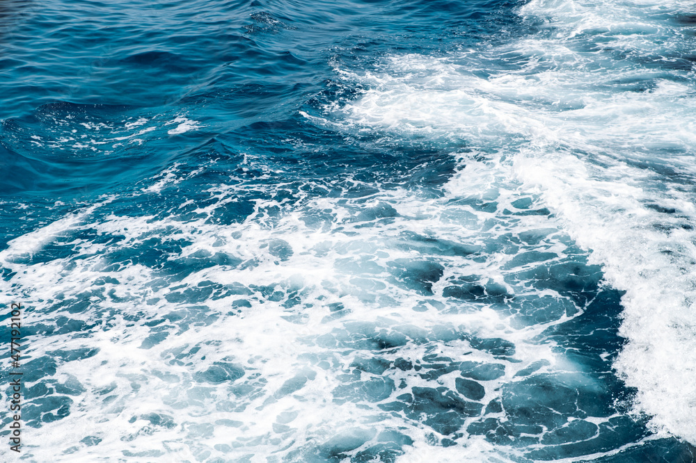 Fototapeta premium Background of foamy sea