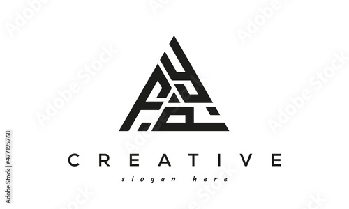 FYP creative tringle letters logo design