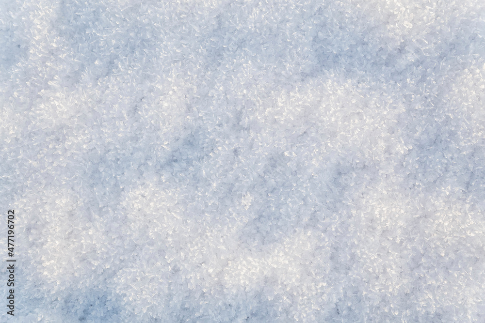 Winter background. Snowflakes close up. Place for text