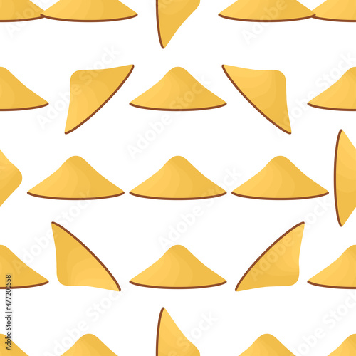 Illustration on theme pattern asian conical hats