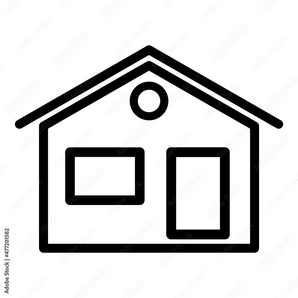 House Flat Icon Isolated On White Background House Flat Icon Isolated On White Background