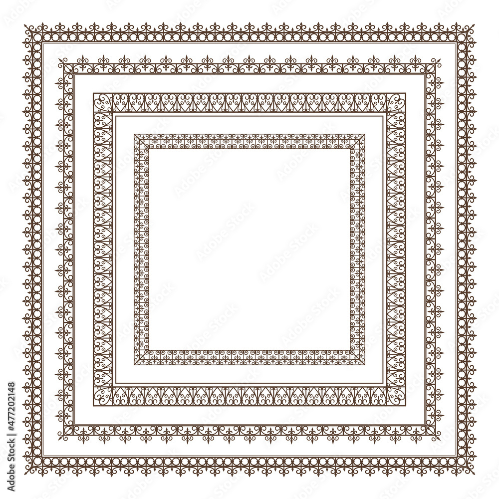 set of frame. vector set of frame. vector