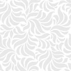 Keuken achterwand Wit patronen Grijs abstract bloemenpatroon naadloos  © Tashsat