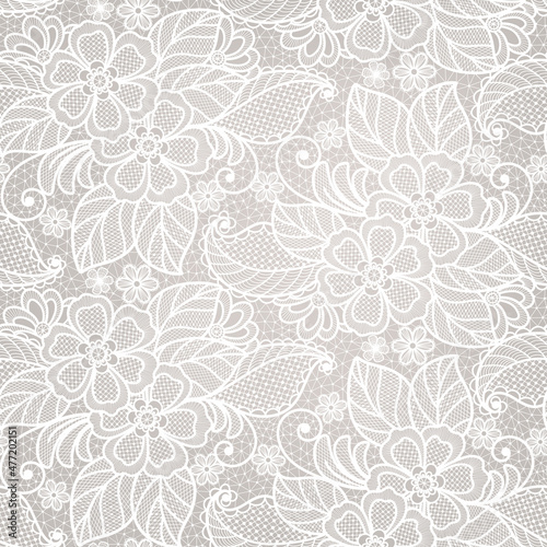 seamless lace floral background.