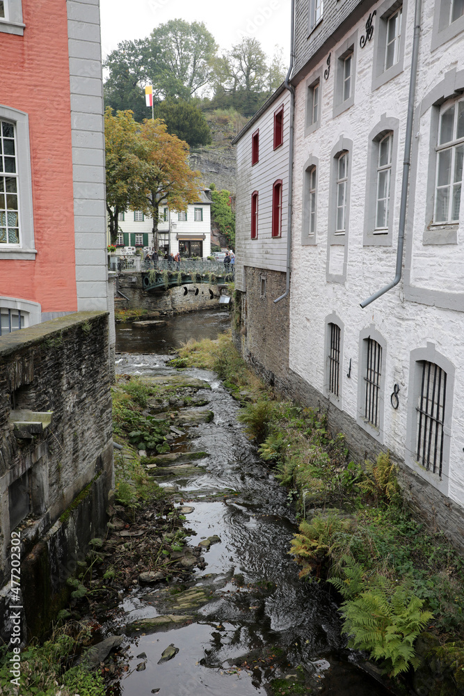 Monschau - Wunderschöne idyllische Stadt in der Eifel (Deutschland)