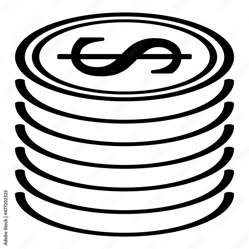 Dollar Flat Icon Isolated On White Background Dollar Flat Icon Isolated On White Background