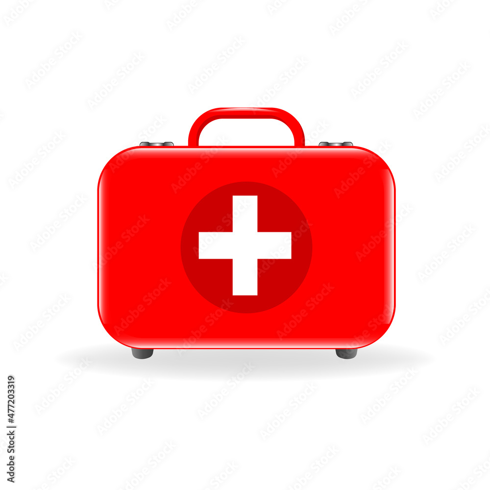 First aid kit illustration design isolated on white background
